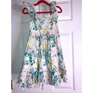 Janie Jack Floral Girls Cute Dress size 6